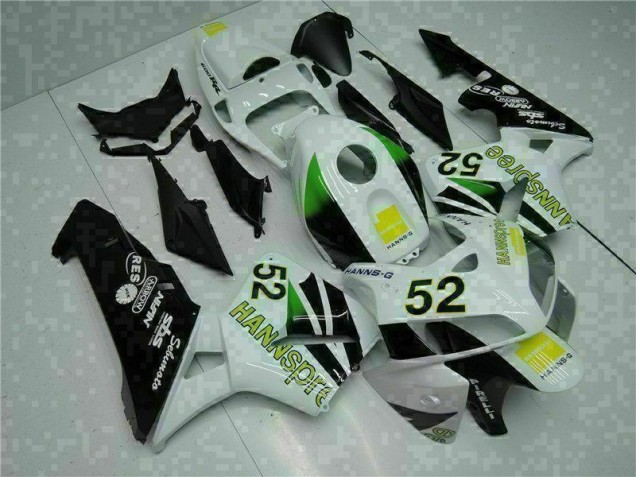 Blanc Jaune Vert 52 Carénage Honda CBR 600 RR 05-06 Blanc Jaune Vert 52 Carénage Honda CBR 600 RR 05-06
