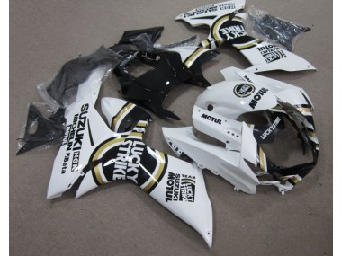 Blanc Lucky Strike Noir Motul Carénages Suzuki GSXR 600 K11 11-24
