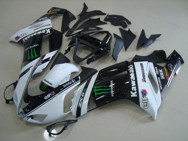Blanc Monster Carénage Kawasaki ZX6R 07-08 Blanc Monster Carénage Kawasaki ZX6R 07-08