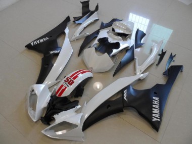 Blanc Nacré et Noir 58 Sic Carénage Yamaha R6 08-16