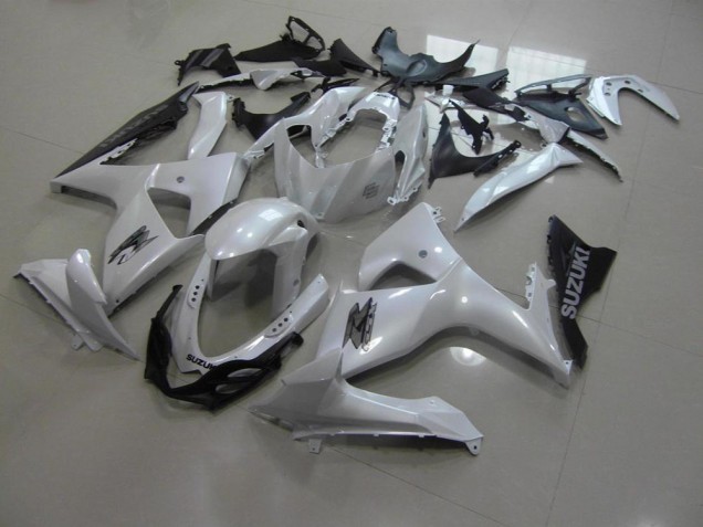 Blanc Nacré et Noir Carénage Suzuki GSXR 1000 K9 09-16 Blanc Nacré et Noir Carénage Suzuki GSXR 1000 K9 09-16