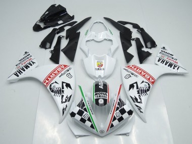 Blanc Noir Abrath Carénage Yamaha R1 09-11