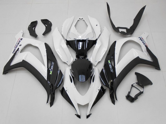 Blanc Noir Carénage Kawasaki ZX10R 16-19 Blanc Noir Carénage Kawasaki ZX10R 16-19