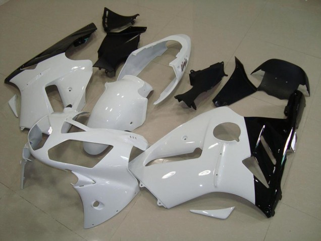 Blanc Noir Carénage Kawasaki ZX12R 02-06