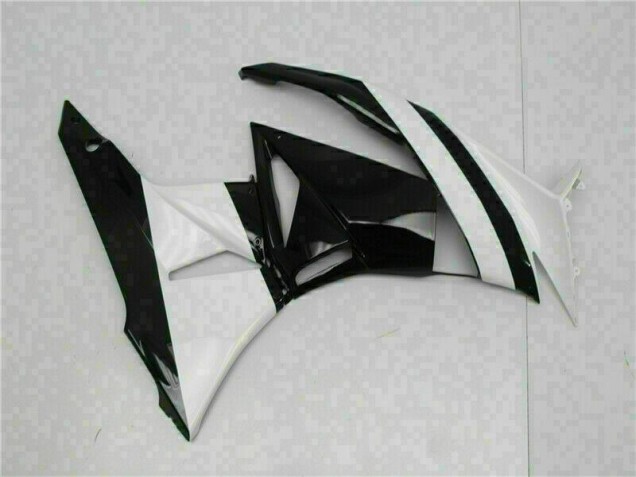 Blanc Noir Carénage Kawasaki ZX6R 09-12 Blanc Noir Carénage Kawasaki ZX6R 09-12