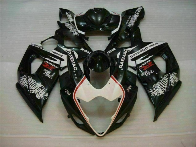 Blanc Noir Carénage Suzuki GSXR 1000 K5 05-06 Blanc Noir Carénage Suzuki GSXR 1000 K5 05-06