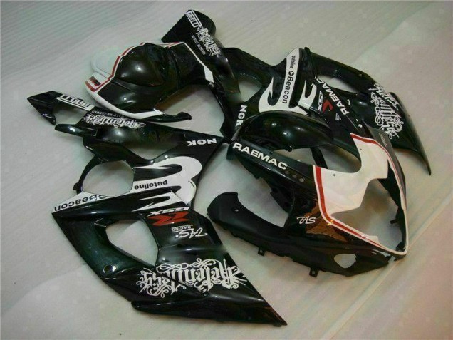 Blanc Noir Carénage Suzuki GSXR 1000 K5 05-06 Blanc Noir Carénage Suzuki GSXR 1000 K5 05-06