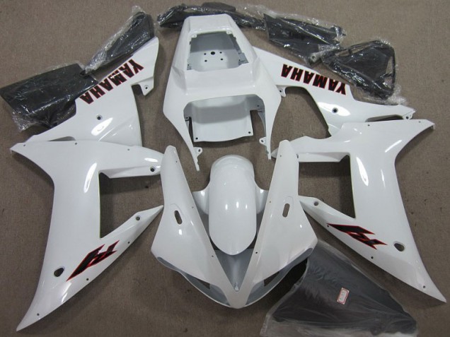 Blanc Noir Carénage Yamaha R1 02-03 Blanc Noir Carénage Yamaha R1 02-03
