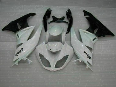 Blanc Noir Carénages Kawasaki ZX6R 09-12