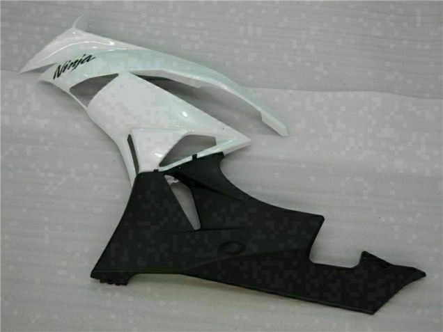Blanc Noir Carénages Kawasaki ZX6R 09-12 Blanc Noir Carénages Kawasaki ZX6R 09-12