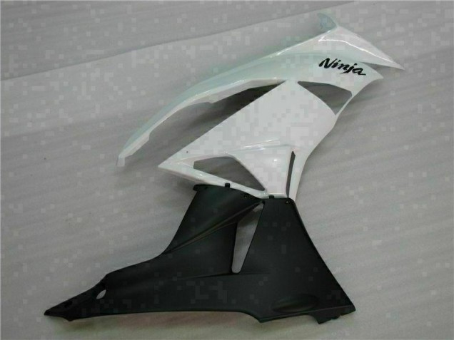 Blanc Noir Carénages Kawasaki ZX6R 09-12 Blanc Noir Carénages Kawasaki ZX6R 09-12