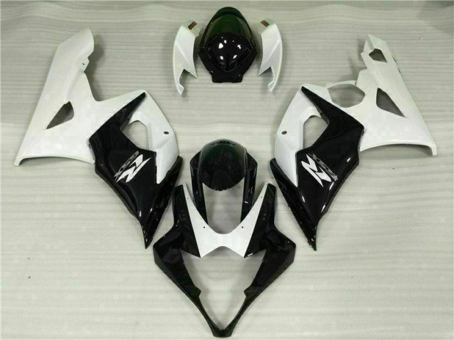 Blanc Noir Carénages Suzuki GSXR 1000 K5 05-06 Blanc Noir Carénages Suzuki GSXR 1000 K5 05-06