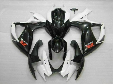 Blanc Noir Carénages Suzuki GSXR 600 / 750 K6 06-07
