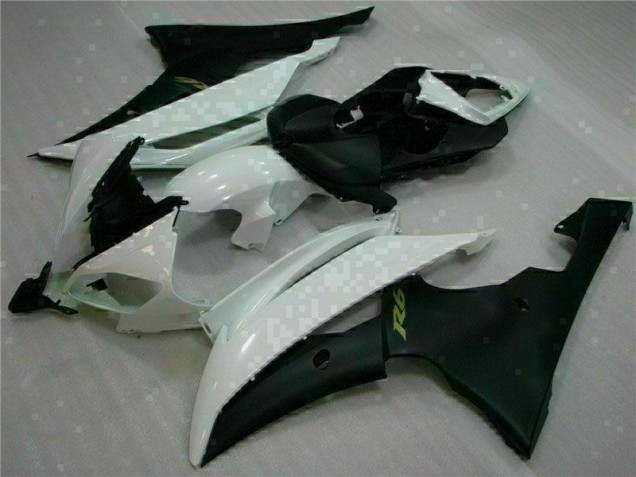 Blanc Noir Carénages Yamaha R6 08-16 Blanc Noir Carénages Yamaha R6 08-16