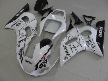 Blanc Noir Corona Carénage Yamaha R6 98-02
