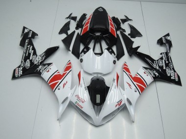 Blanc Noir Décalque Carénage Yamaha R1 04-06