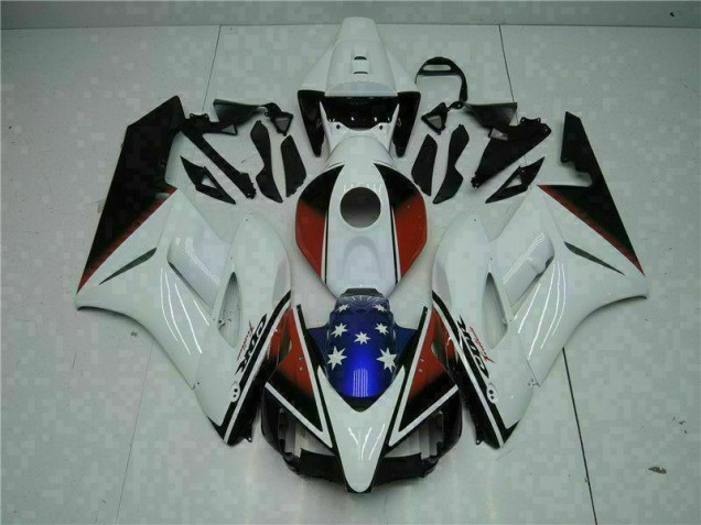 Blanc Noir Kit Carénages Complet Honda CBR 1000 RR 04-05 Blanc Noir Kit Carénages Complet Honda CBR 1000 RR 04-05