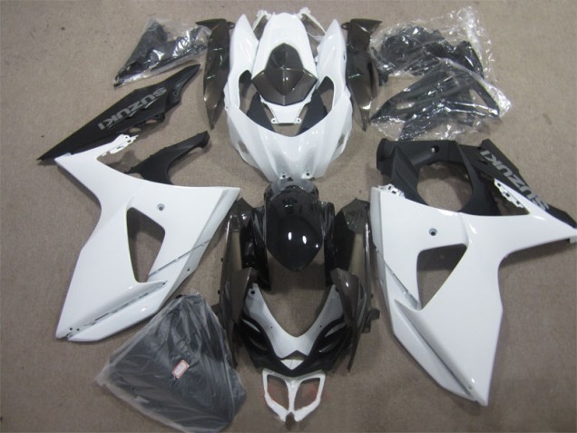 Blanc Noir Kit Carénages Complet Suzuki GSXR 1000 K9 09-16