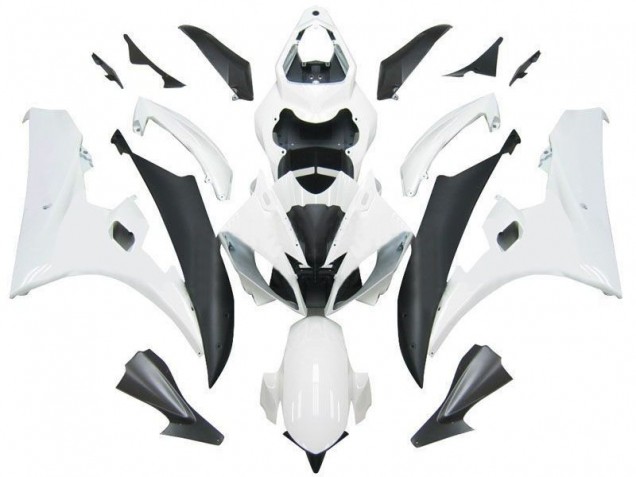 Blanc Noir Kit Carénages Complet Yamaha R6 06-07 Blanc Noir Kit Carénages Complet Yamaha R6 06-07
