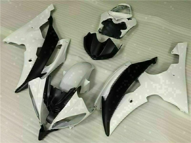 Blanc Noir Kit Carénages & Plastique Yamaha R6 08-16 Blanc Noir Kit Carénages & Plastique Yamaha R6 08-16