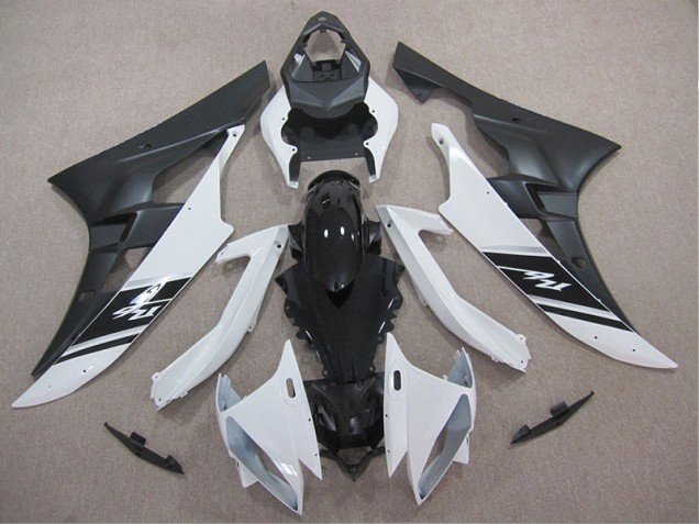 Blanc Noir Kit Carénages Yamaha R6 06-07 Blanc Noir Kit Carénages Yamaha R6 06-07