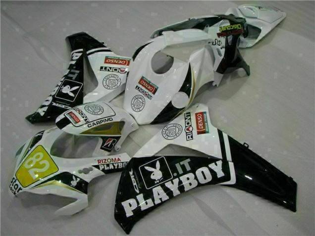 Blanc Noir Playboy Carénage Honda CBR 1000 RR 08-11 Blanc Noir Playboy Carénage Honda CBR 1000 RR 08-11