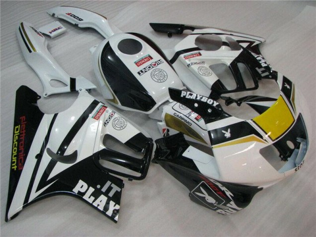 Blanc Noir Playboy Carénage Honda CBR 600 F3 95-98 Blanc Noir Playboy Carénage Honda CBR 600 F3 95-98