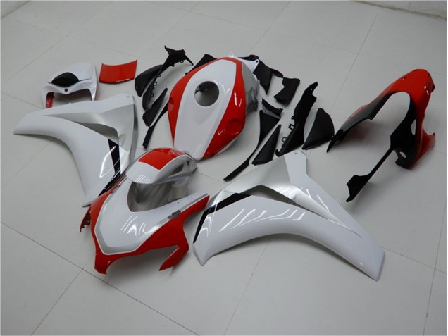 Blanc Rouge Carénage Honda CBR 1000 RR 08-11 Blanc Rouge Carénage Honda CBR 1000 RR 08-11