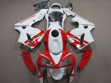 Blanc Rouge Carénage Honda CBR 600 RR 03-04
