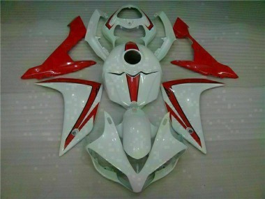 Blanc Rouge Carénage Yamaha R1 07-08