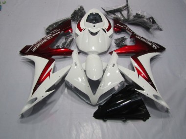 Blanc Rouge Carénages Honda CBR 1000 RR 04-05