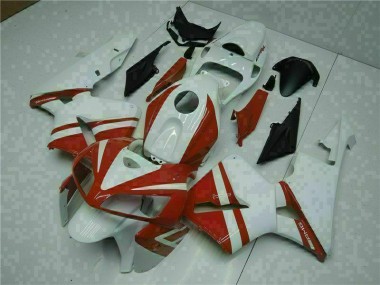Blanc Rouge Carénages Honda CBR 600 RR 05-06