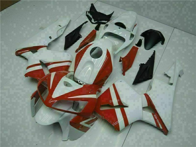 Blanc Rouge Carénages Honda CBR 600 RR 05-06 Blanc Rouge Carénages Honda CBR 600 RR 05-06