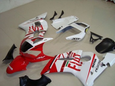 Blanc Rouge Fiat Motul Acer Carénage Yamaha R6 98-02