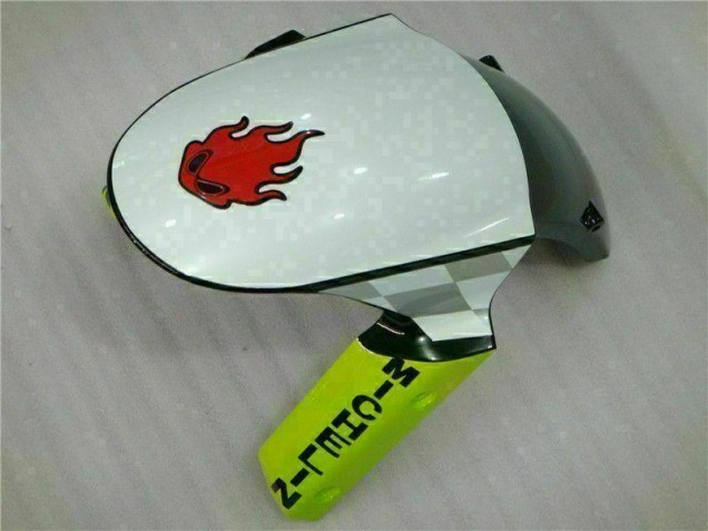 Blanc Rouge H. Énergie Carénage Kawasaki ZX6R 09-12 Blanc Rouge H. Énergie Carénage Kawasaki ZX6R 09-12