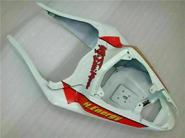 Blanc Rouge H. Énergie Carénage Kawasaki ZX6R 09-12 Blanc Rouge H. Énergie Carénage Kawasaki ZX6R 09-12