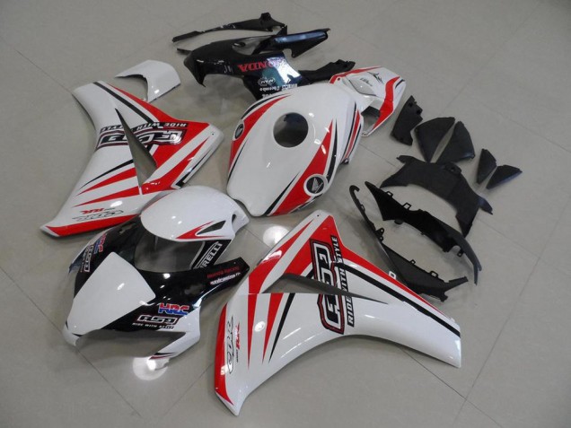 Blanc Rouge HRC Carénage Honda CBR 1000 RR 08-11 Blanc Rouge HRC Carénage Honda CBR 1000 RR 08-11