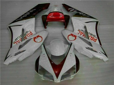 Blanc Rouge Kit Carénages Honda CBR 1000 RR 04-05