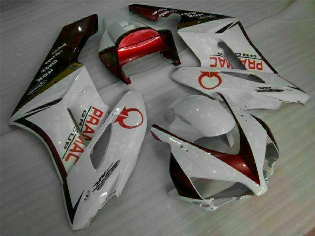 Blanc Rouge Kit Carénages Honda CBR 1000 RR 04-05