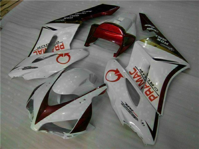 Blanc Rouge Kit Carénages Honda CBR 1000 RR 04-05
