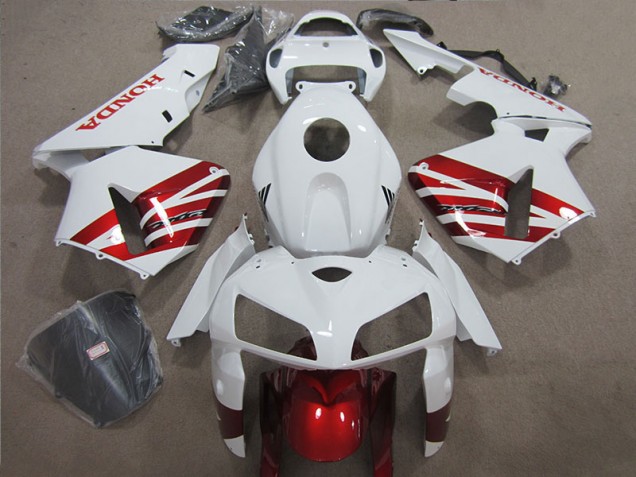 Blanc Rouge Noir Carénages Honda CBR 1000 RR 04-05 Blanc Rouge Noir Carénages Honda CBR 1000 RR 04-05