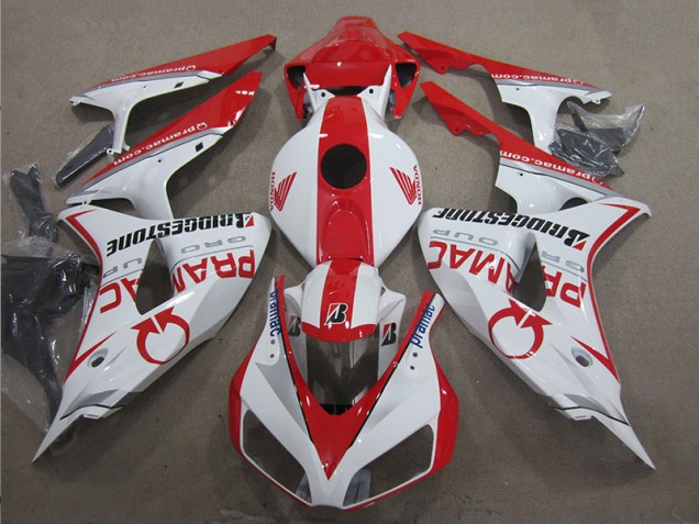 Blanc Rouge PRAMAC Carénage Honda CBR 1000 RR 06-07