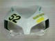 Blanc Vert Hannspree 52 Carénage Honda CBR 1000 RR 04-05 Blanc Vert Hannspree 52 Carénage Honda CBR 1000 RR 04-05
