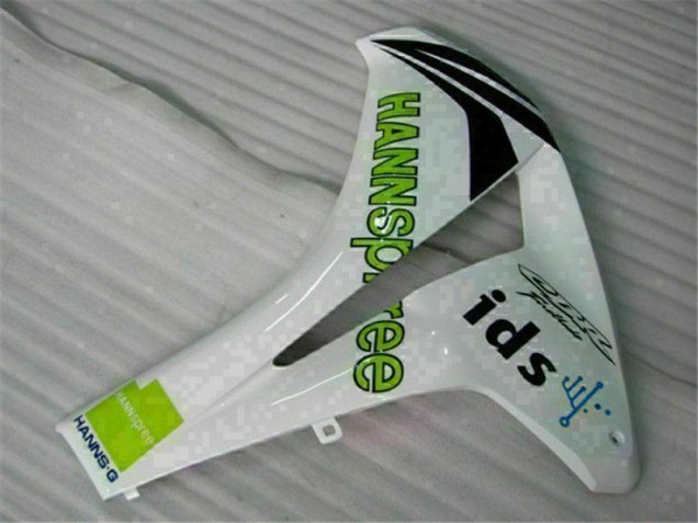 Blanc Vert Hannspree 84 Carénage Honda CBR 1000 RR 08-11 Blanc Vert Hannspree 84 Carénage Honda CBR 1000 RR 08-11