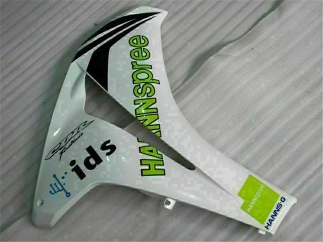 Blanc Vert Hannspree 84 Carénage Honda CBR 1000 RR 08-11 Blanc Vert Hannspree 84 Carénage Honda CBR 1000 RR 08-11