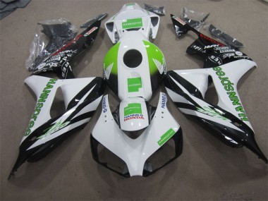 Blanc Vert Hannspree Carénage Honda CBR 1000 RR 06-07