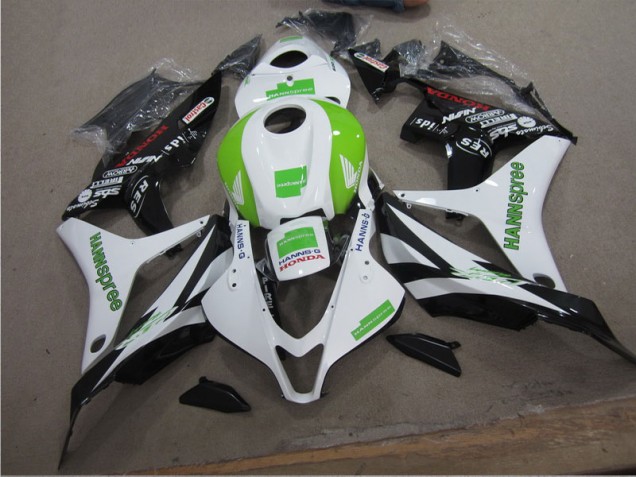Blanc Vert Hannspree Carénage Honda CBR 600 RR 07-08 Blanc Vert Hannspree Carénage Honda CBR 600 RR 07-08