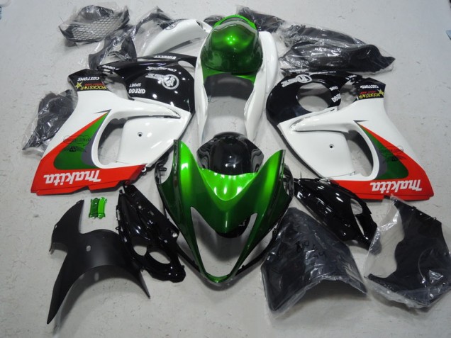 Blanc Vert Makita Carénage Suzuki GSXR 1300 Hayabusa 08-19 Blanc Vert Makita Carénage Suzuki GSXR 1300 Hayabusa 08-19