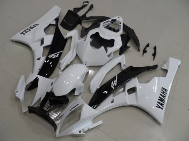 Blanc et Noir Carénage Yamaha R6 06-07