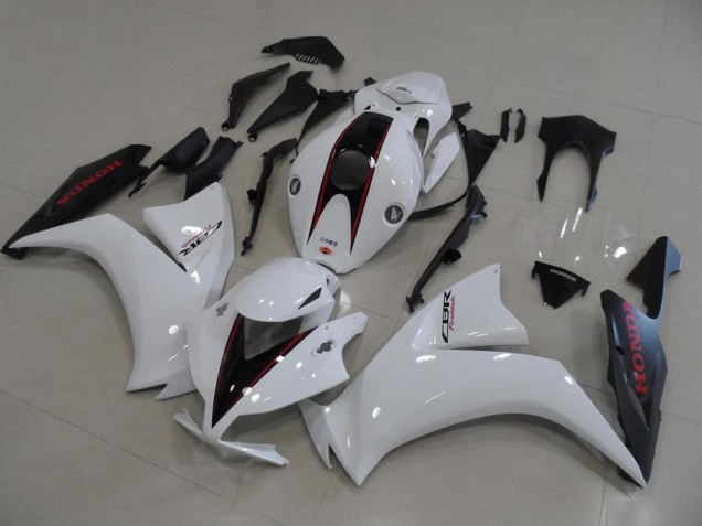 Blanc et Noir Mat Style OEM Carénage Honda CBR 1000 RR 12-16 Blanc et Noir Mat Style OEM Carénage Honda CBR 1000 RR 12-16
